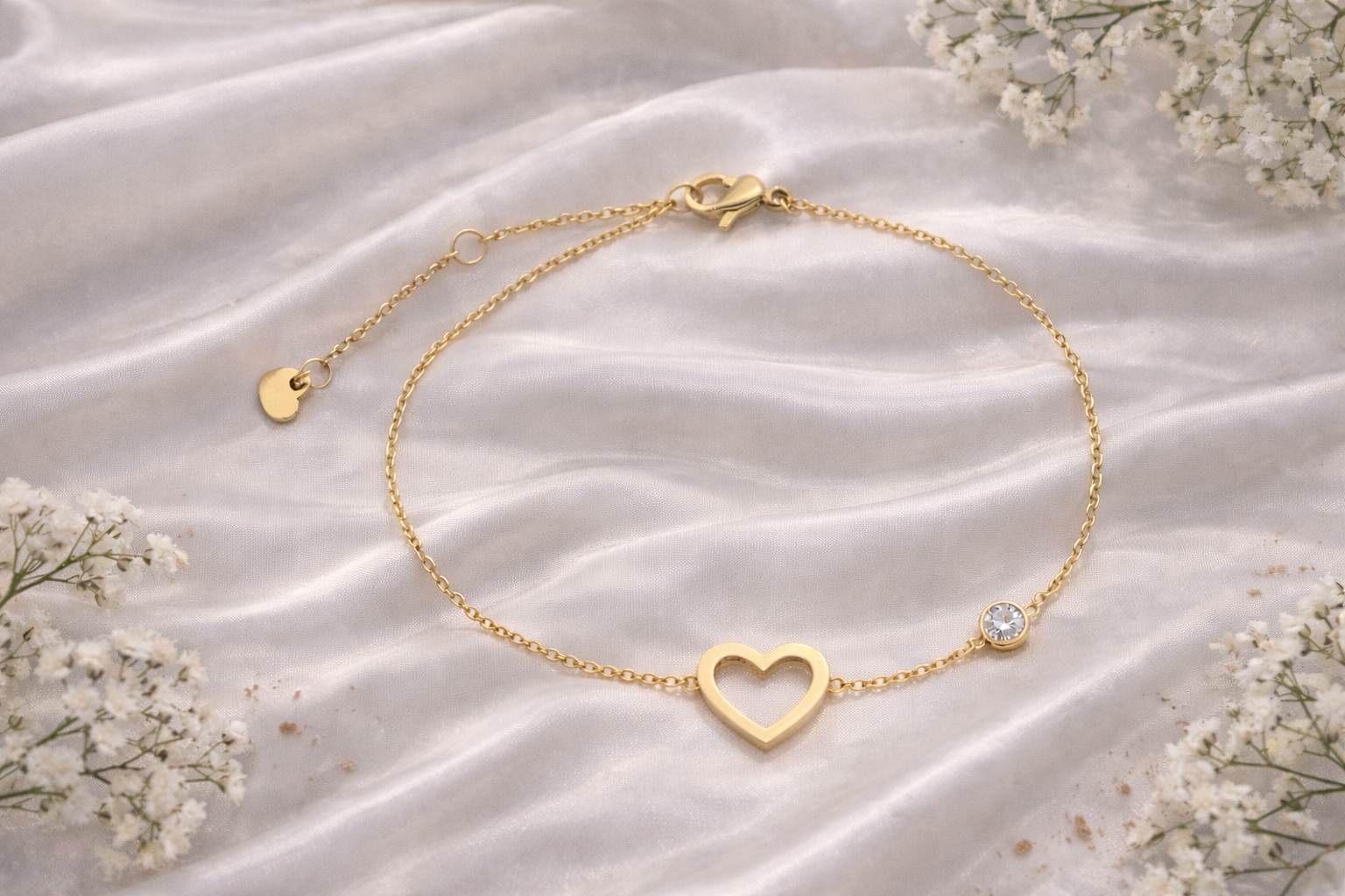 Eclipse Glow Bracelet – Dainty Celestial Icons | Thin Chain | Stainless Steel