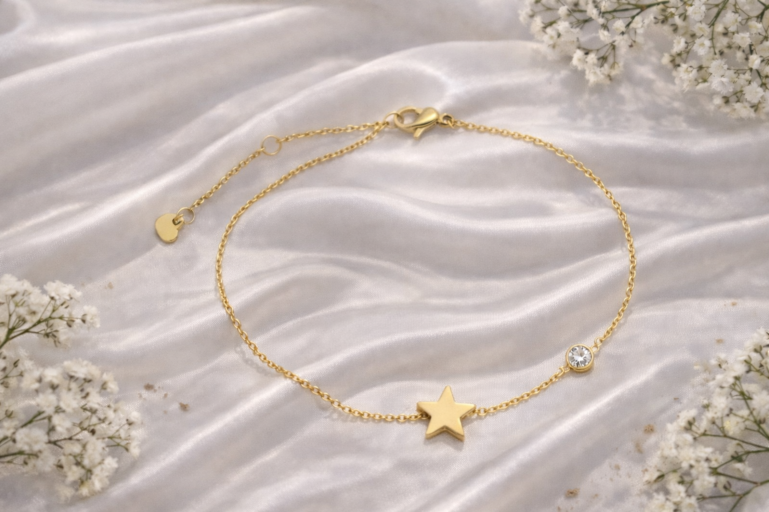 Eclipse Glow Bracelet – Dainty Celestial Icons | Thin Chain | Stainless Steel