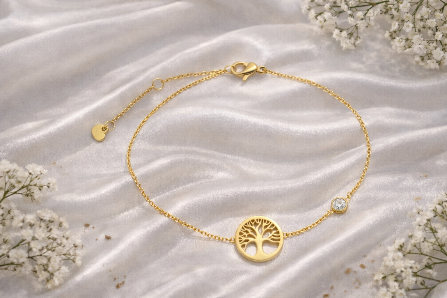 Eclipse Glow Bracelet – Dainty Celestial Icons | Thin Chain | Stainless Steel